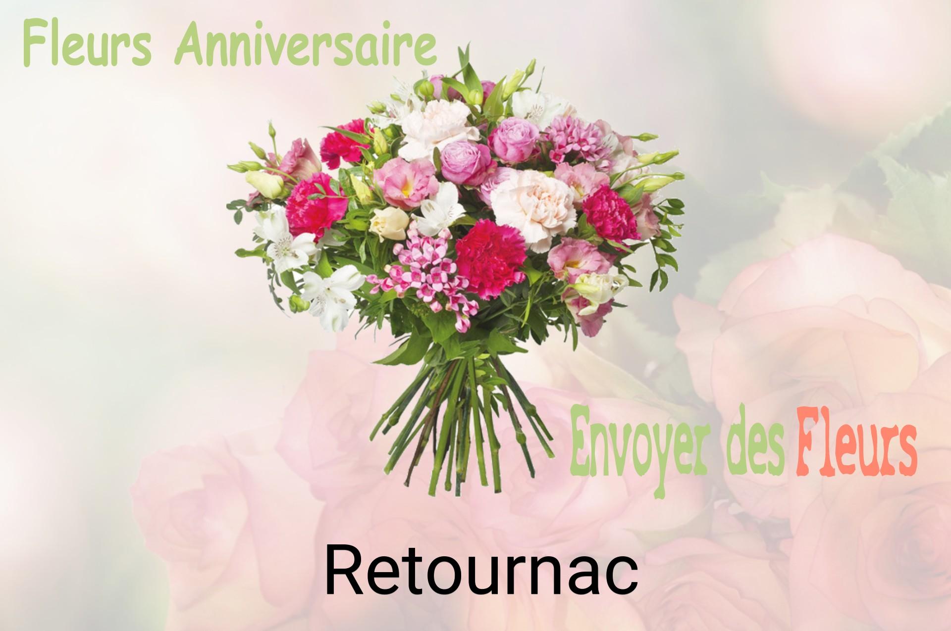 Bouquet de fleurs d’anniversaire livré à Retournac